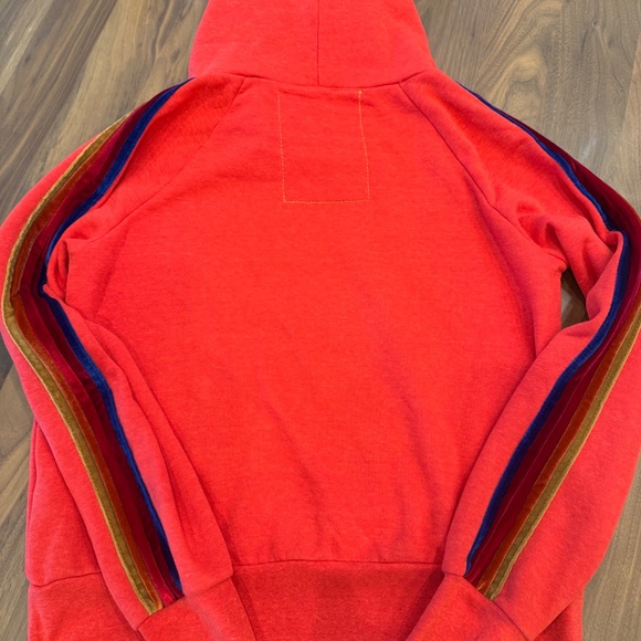 Aviator Nation Velour Stripe Hoodie XS - Picture 3 of 5